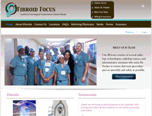 Tablet Screenshot of fibroidfocus.com